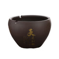 Practical ashtray Simple Round Purple Clay Ashtray Large Size Retro Ceramic for Home Living Room and Office Use Prevents Flying Ash