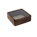 Practical ashtray Wooden with Glass Cover Ashtray Square Desktop Indoor or Outdoor for Office Home and Placement Candy etc