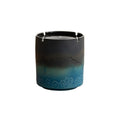 Practical ashtray Medium Gradient Blue Minimalist Ashtray for Home Use with Pattern Windproof Suitable for Chinese Offices