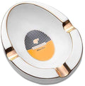 Cohiba Ceramic Cigar Ashtray Large Diameter Smoke Trough Cigar Holder,White,Size