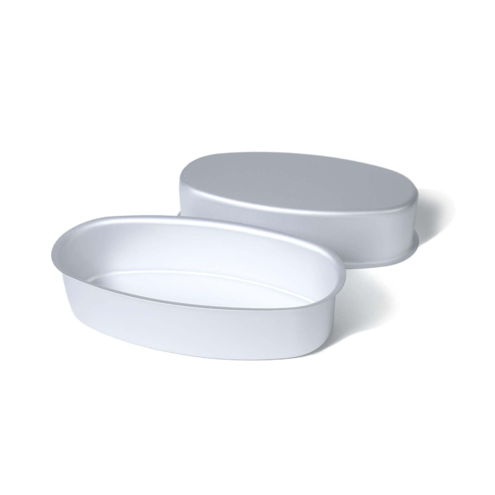 YelaJoy 2 Pack 8-inch Oval Cheesecake Pan Meatloaf Breads Mold Non-Stick Aluminum Baking Bakeware for Oven and Instant Pot Baking