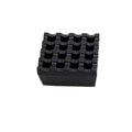 Ashtrays for Cigarettes Metal Ashtray with Sixteen Holes Lid for Cigarette Square Portable Ashtrays for Outside Patio Home Office Tabletop Ashtrays Home Ashtrays(Black)