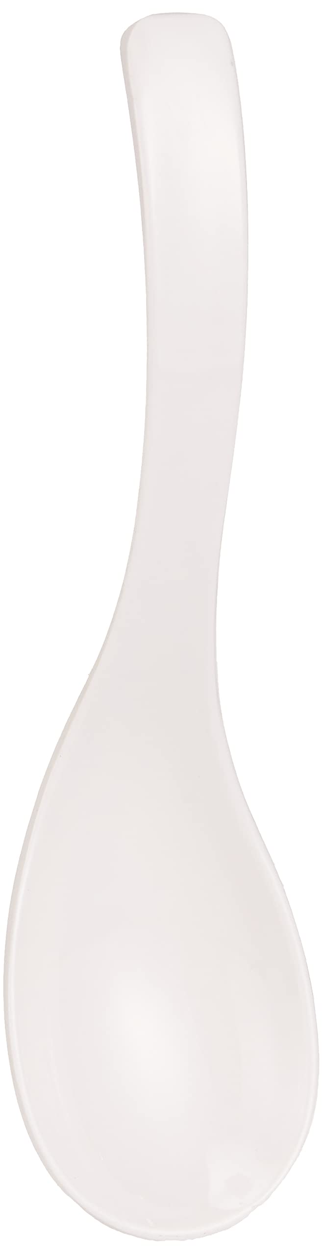 Dinewell Melamine White Serving Spoon, White, 9.75 Inch, Dws5014W ,1 Pc