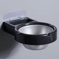 1pcs No-Drill Wall-Mounted Ashtray, Space-Saving Cigarette Tray, Modern Minimalist Design, Easy Installation, Ideal for Home, Bar or Commercial Use, Black