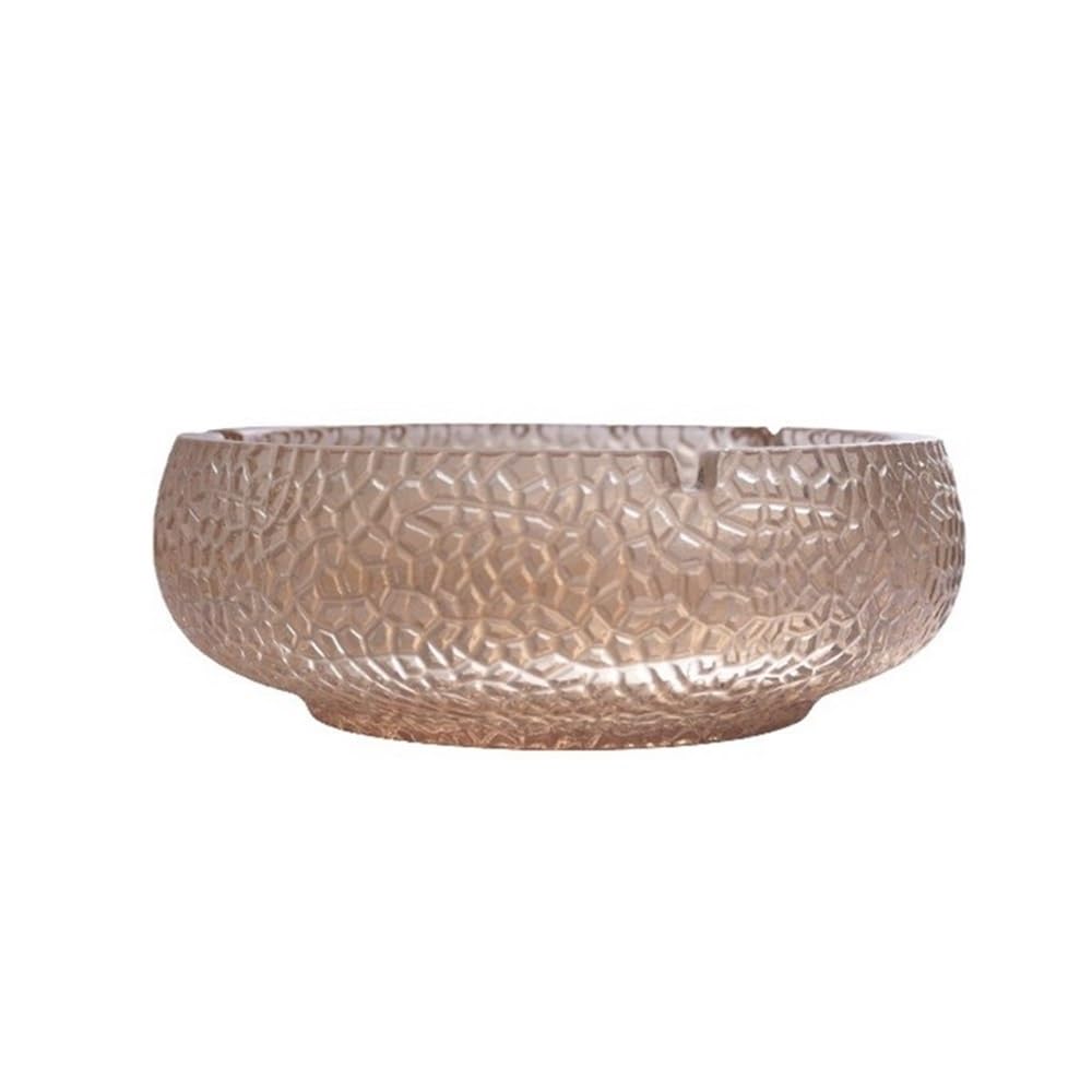 Practical ashtray Ashtrays Made of Glass for Office, Home, Hotel, Living Room Desktop Cigar Cylinder(Brown)