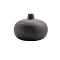 Practical ashtray Rough Pottery Iron Glaze Ashtray Portable with Lid for Indoor Outdoor