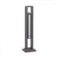 Standing Ashtray Stainless Steel with Lock Rainproof Ash Column, Commercial Cigarette Butt Collection Standing Ashtray Patio(Brown)
