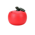 Practical ashtray Fruit Shape Ceramic with Lid Portable Ashtray Homes Room Restaurants Decoration(Red)