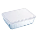 Pyrex Cook & Freeze Clear glass Rectangular Bowl/Dish/Container With Plastic Lid 0.8 Liter (2417046) Food Storage Container,glass baking dish with lid