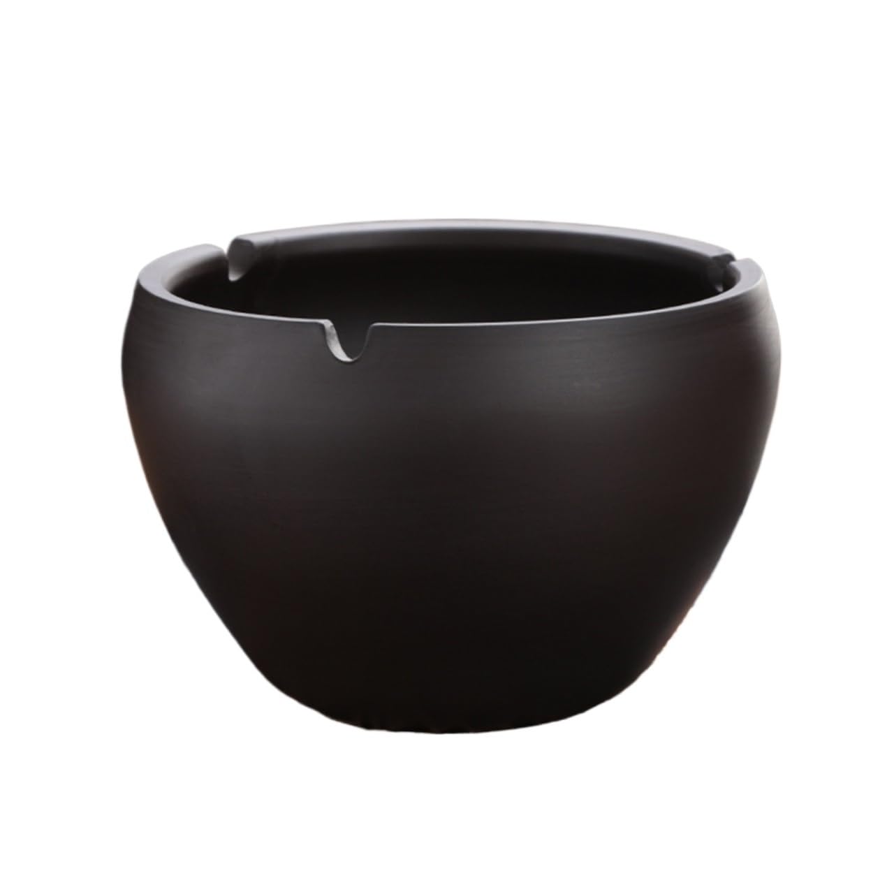 Practical ashtray Solid Color Purple Clay Ashtray Large Size Retro Ceramic for Home Living Room and Office Use Prevents Flying Ash