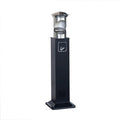Standing Ashtray Outdoor Commercial Stainless Steel Standing Ash Pillar, Smoking Area Cigarette Butt Collection Column Patio