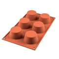 silikomart Mould Muffin 69mm, Silicone, Terracotta, 69 mm