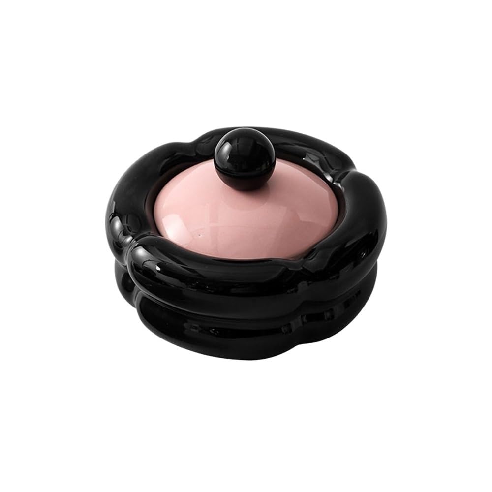 Practical ashtray Portable Modern Ceramic Ashtray for Home Office Indoor Outdoor Patio