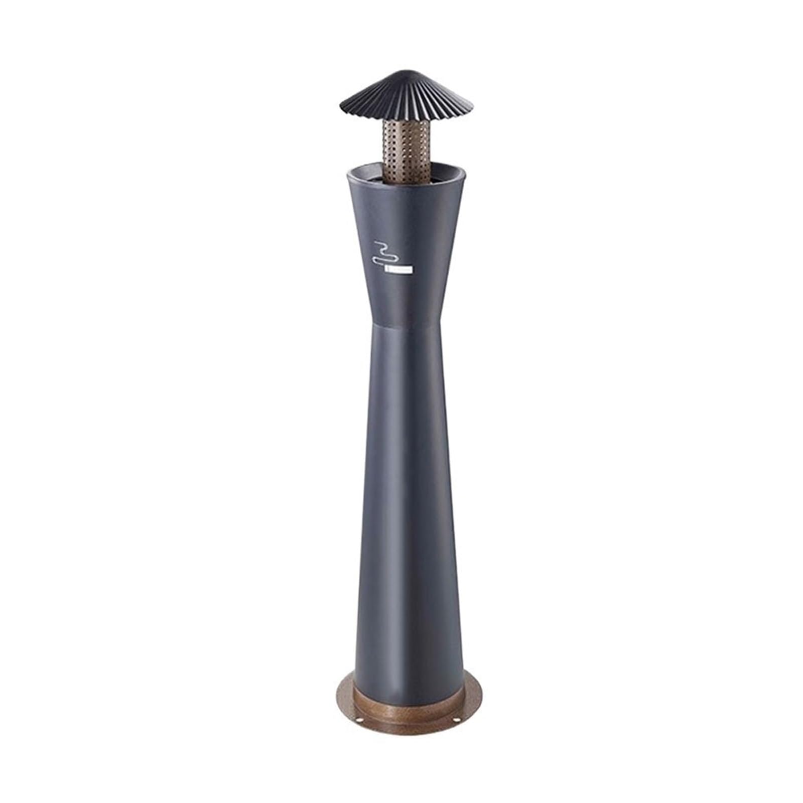 Standing Ashtray Smoking Area Rainproof Ash Column Outdoor Commercial Iron Baked Ename Cigarette Cylinder Patio