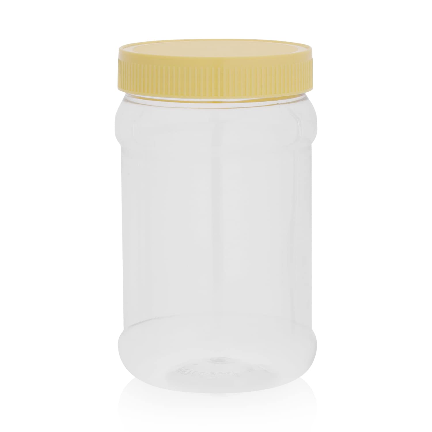 RoyalFord 500ML Round Pet Jar With Cap, clear