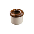 Practical ashtray Ceramic Ashtray with Wooden Lid for Offices Living Room Restaurants Outdoor or Decoration