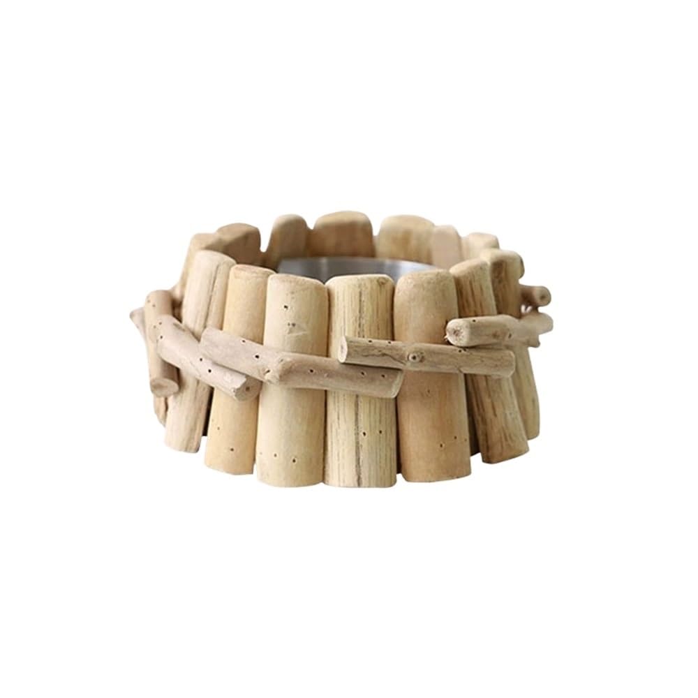 Practical ashtray Wooden Ashtray Removable Stainless Steel Inner Liner Ashtrays Desktop for Room Restaurants Office Balcony Gardens etc
