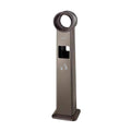 Standing Ashtray Smoking Area Lockable Stainless Steel Cigarette Bin, Outdoor Public Rainproof Ash Colum Patio