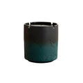 Practical ashtray Medium Gradient Dark Green Minimalist Ashtray for Home Use with Pattern Windproof Suitable for Chinese Offices