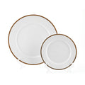 Mocha Porcelain Flat Plate, 6 Inch Diameter