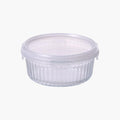 Neoflam Wave Lock Round Glass Food Container with Lid, 950 ml Capacity