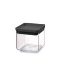 Brabantia Tasty+ Square Canister, Dark Grey, 0.7 L