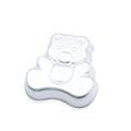 BERAM Teddy Bear Aluminium Cake Pan – 30.5cm 3D Baking Mould, Food Grade Non-Stick Cake Tray, Rust Resistant Bakeware for Kids’ Birthday Cakes, Cupcakes, Cookies – Silver