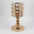 Crystal Candle Holder Home Accessories Ornaments Wrought Iron Candle Holder Wedding Wedding Candle Light Dinner Props candlestick (Size : L code)
