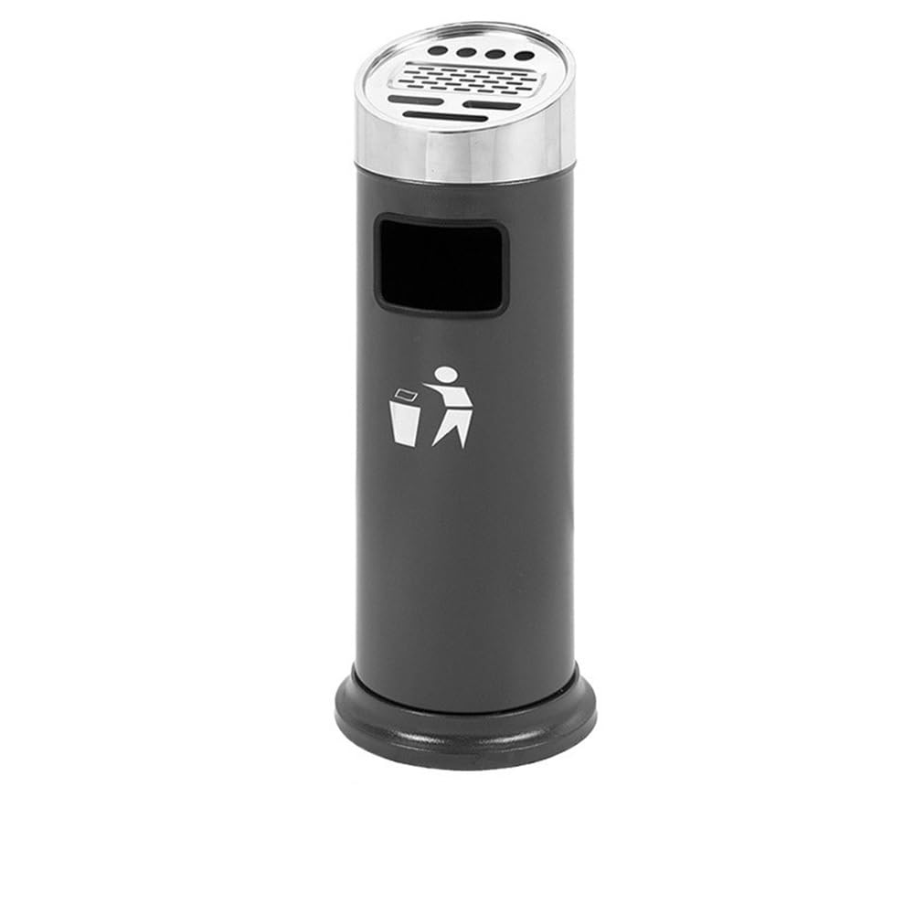 Standing Ashtray Large Capacity Ash Pillar Indoor Outdoor and Cigarette Butt Collection Wastebasket Vertical Patio