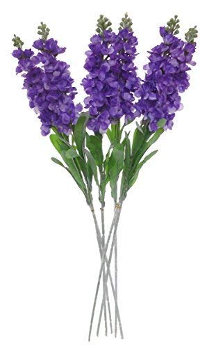 Set of 6 Stems 32" Artificial Antirrhinum Snapdragon Silk Flowers