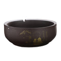Practical ashtray Small Purple Clay Ashtray Retro Ceramic Suitable for Home Living Room or Office Use with Card Slot