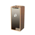Standing Ashtray Stainless Steel Hotel Garbage Cans Lobby Vertical Square Ashtray Corridor Aisle Club Hall Special Patio(Gray)