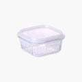 Neoflam Wave Lock Square Glass Food Container with Lid, 520 ml Capacity