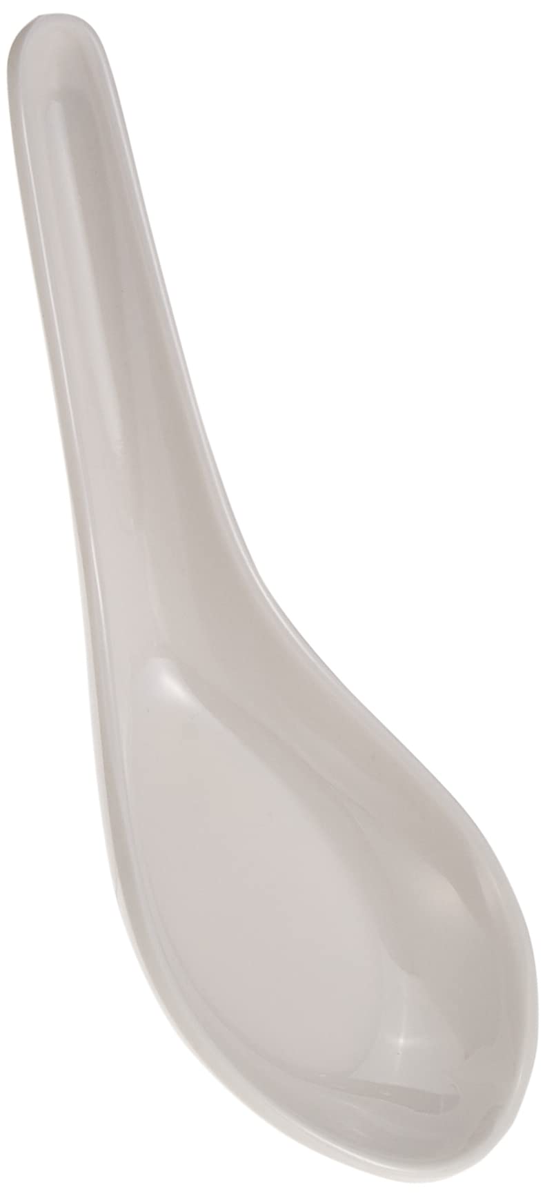 Vague Melamine Soup Spoon 4.7-Inches Size, White