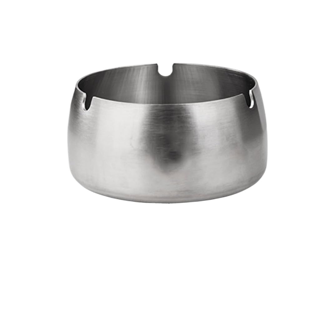 Practical ashtray Stainless Steel Ashtray Portable Home Office Patio Tabletop Countertop AshTray for Rooms Living Room Balconies Offices Gardens etc