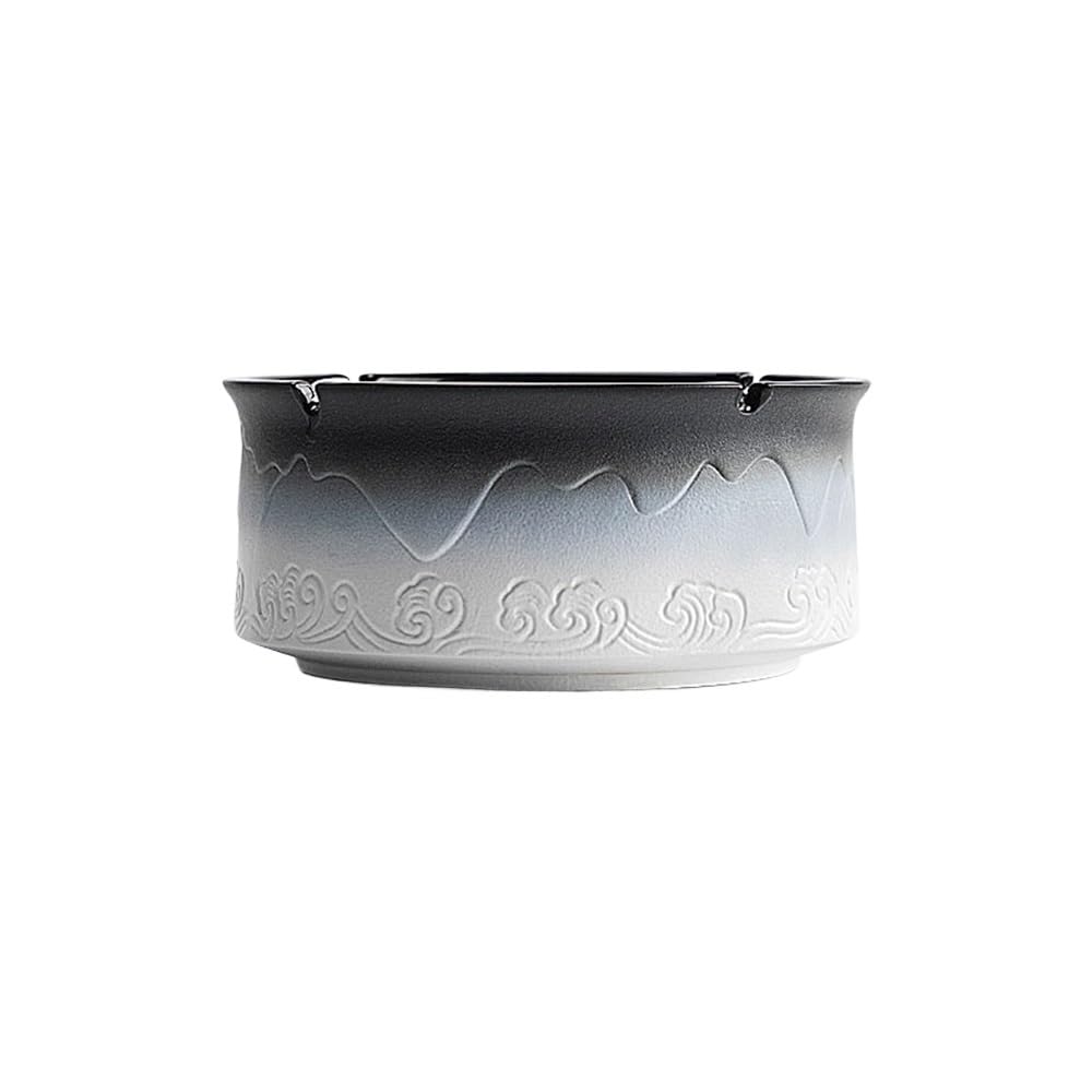 Practical ashtray Gradient Color Ashtray Ceramic Tabletop for Home Garden Decorations