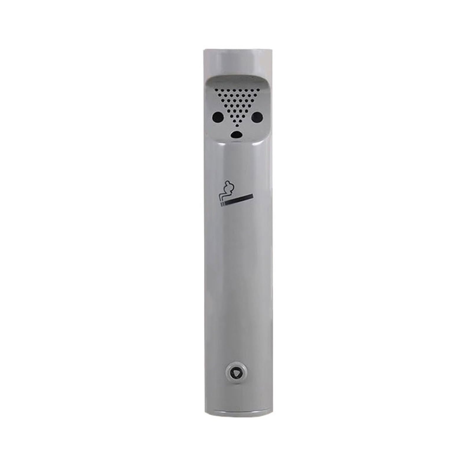 Standing Ashtray Wall-mounted Iron Baked Ename Ash Cylinder Indoors and Outdoors Metal Column Patio