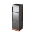 Standing Ashtray Commercial Vertical Ash Pillar, Outdoor Corridor Stainless Steel with Ashtray Trash Can Patio