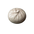 Practical ashtray Portable Ceramic with Lid Steamed Stuffed Bun Shape Ashtray for Office Home Garden