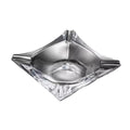 Practical ashtray Glass Ashtray Square Transparent for Living Room Office Desktop Coffee Table Ornaments(Clear)