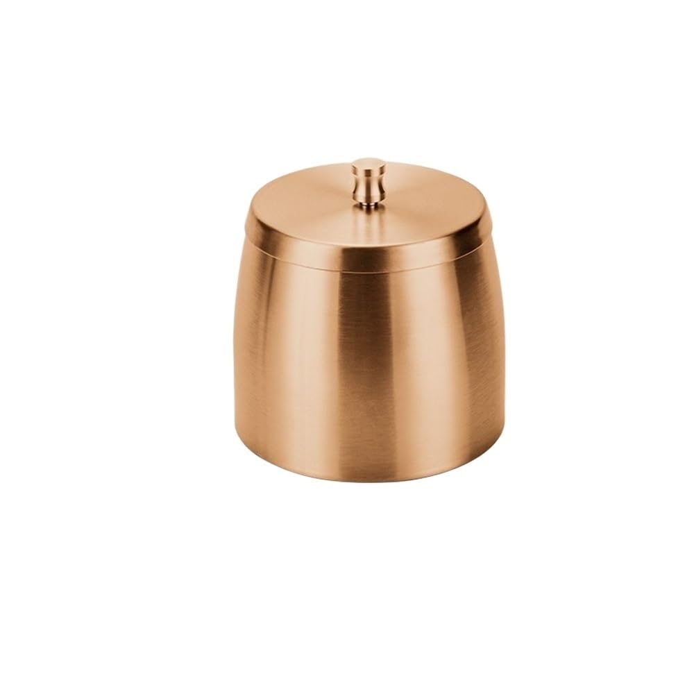 Practical ashtray Ashtray with Lid Round Stainless Steel Suitable for Guest Room Restaurant Office(X-Large)