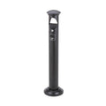 Standing Ashtray Black with Lock Ash Column Iron Baked Enamel Pillar for Outdoor Hotel Lobby Public Patio