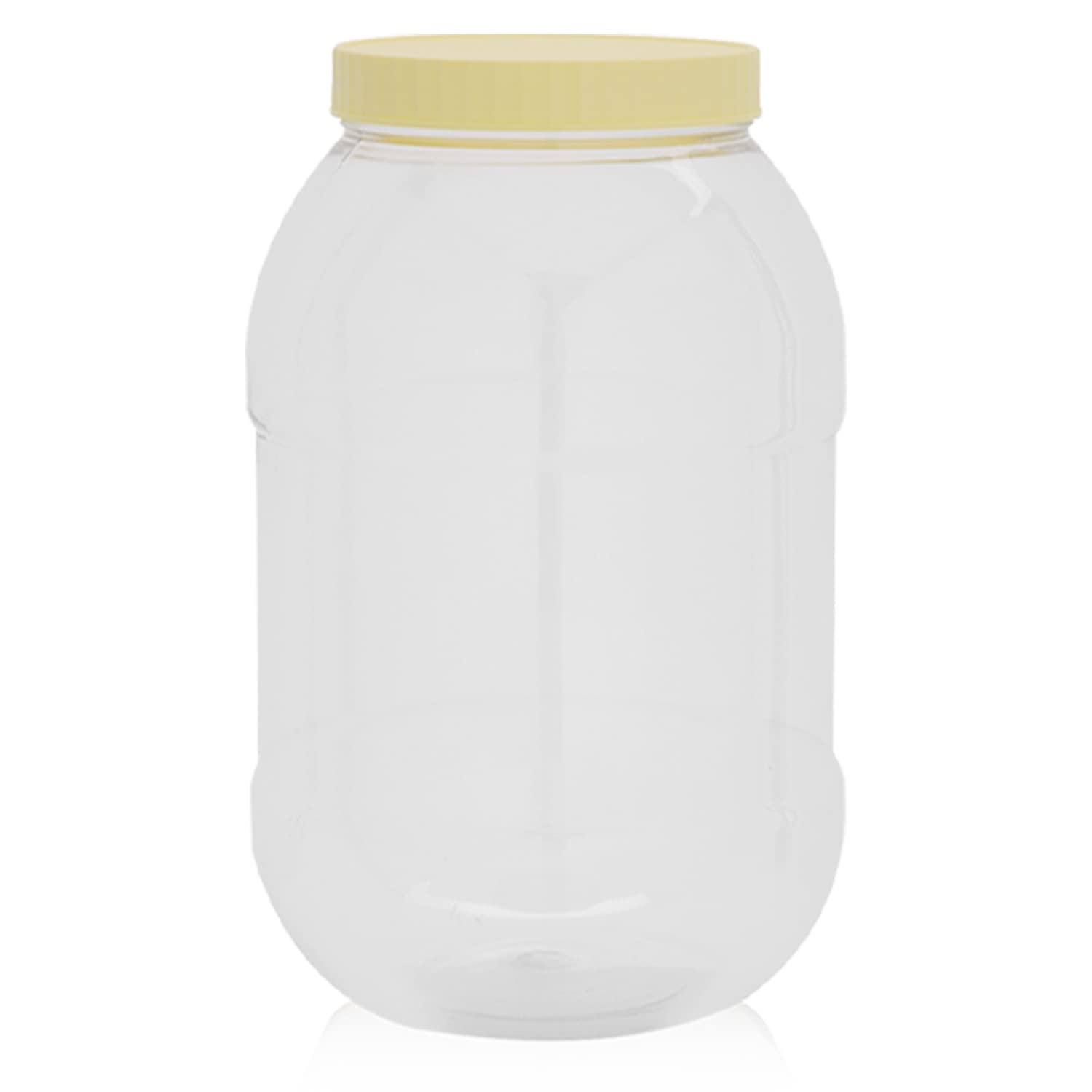 RoyalFord 3.0LTR Round Pet Jar With Cap, clear