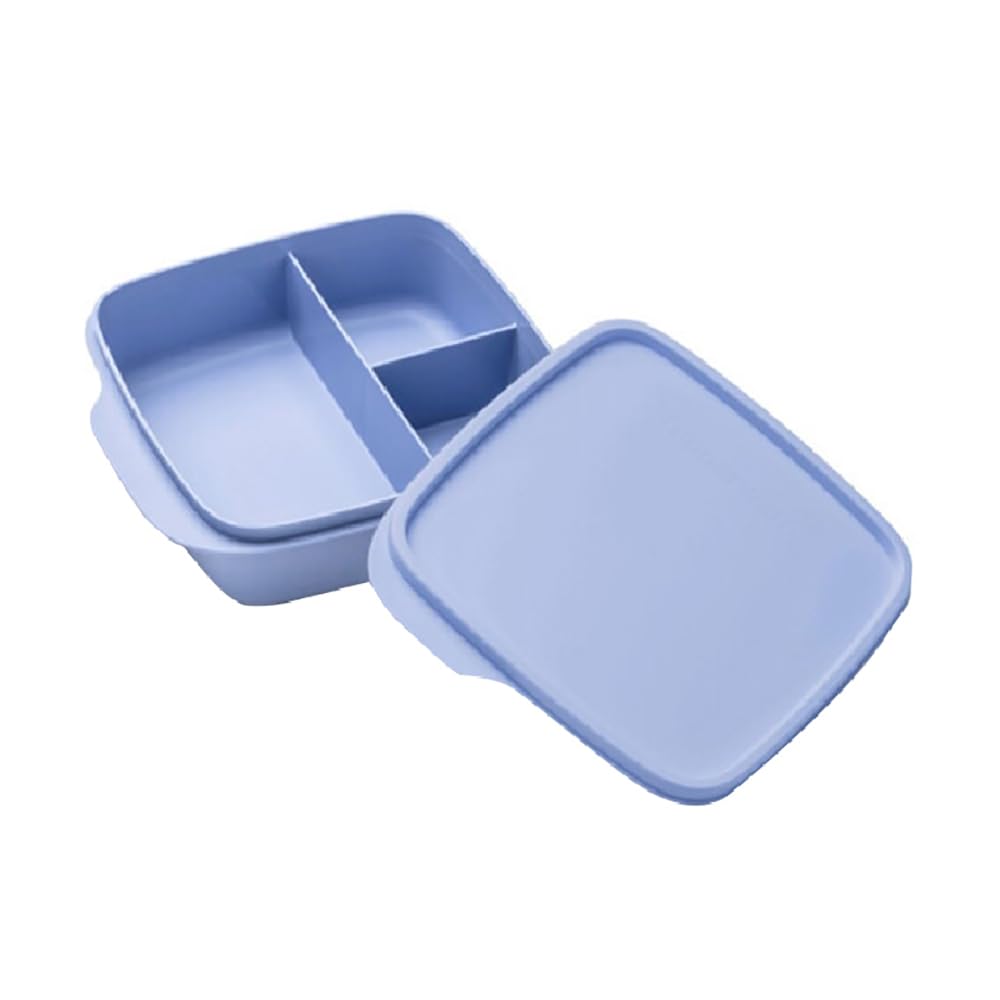 Tupperware Durable Plastic Portion and Go Compact Lunch Box with Divider Purple 500ml 11170479