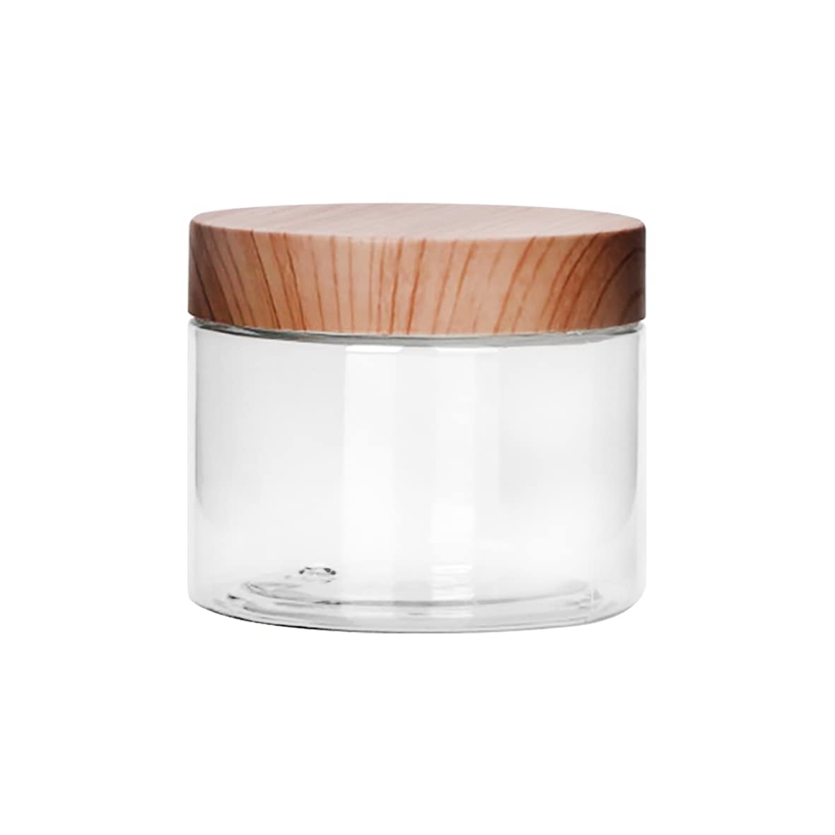 RoyalFord Round Air Tight PET Jar, 150ml Plastic Container, RF10504 Transparent Storage Jar BPA Free Container for Display, Pantry, Home & Kitchen Storage, Clear
