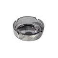 Practical ashtray Light Luxury Round Ashtray Black Glass Desktop for Home Patio Office Restaurant Balcony Gardens Hotels