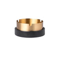 Practical ashtray Brass Ashtray Portable with Lid Bottom Bracket Ink Slab Stone for Home Office Garden