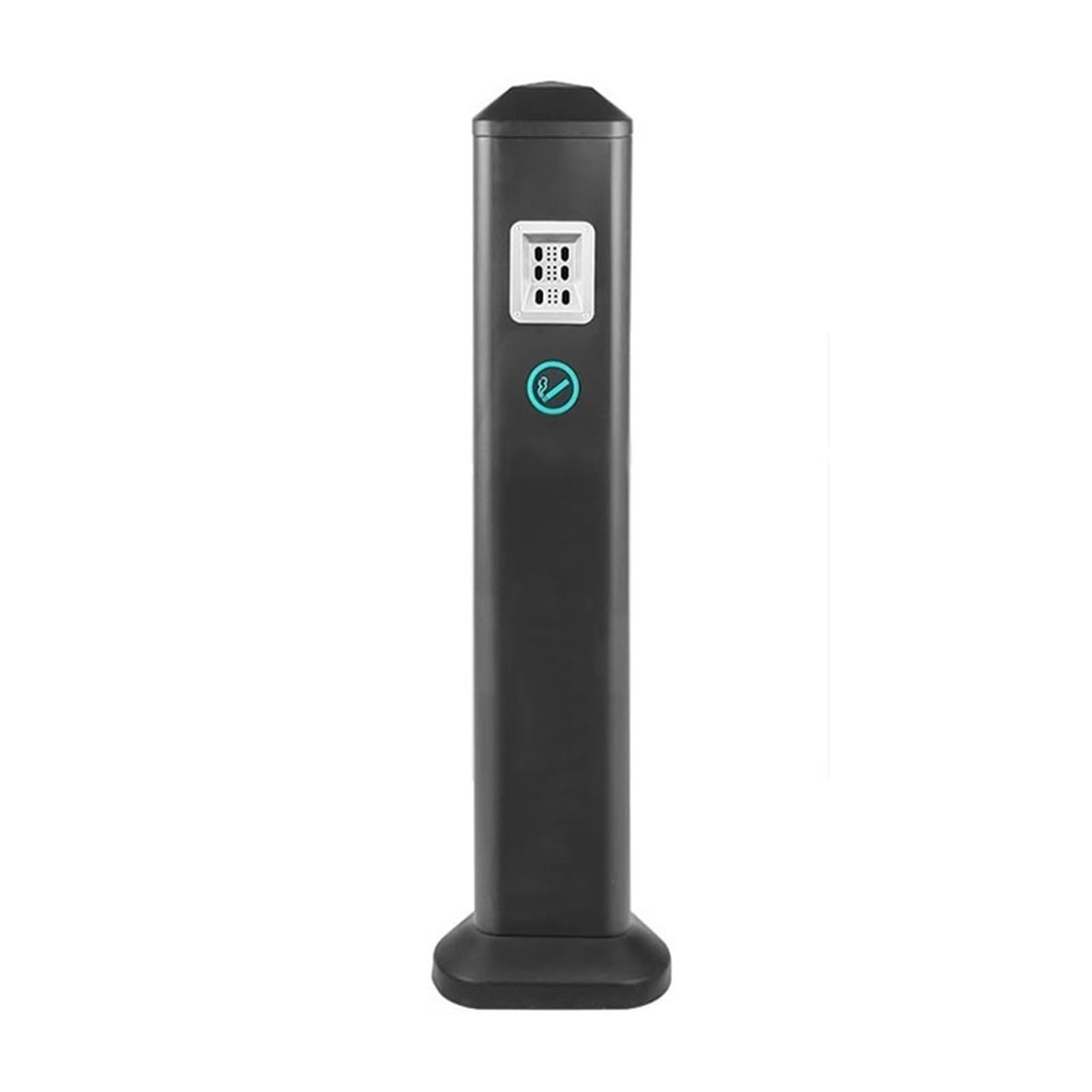 Standing Ashtray Outdoor Iron Baked Enamel Cigarette Butt Column, Public Street Vertical Ash Pillar Patio