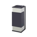Standing Ashtray Stainless Steel Ashtray Column Corridor Aisle Hotel Club Hall Outdoor Trash can Lobby Vertical Patio(????)