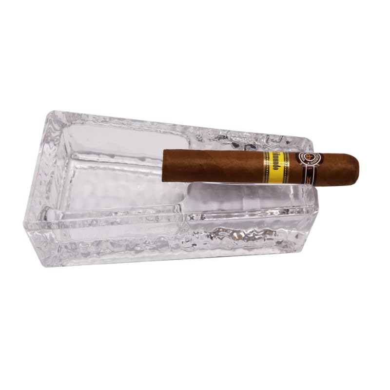Crystal Glass Ashtray Beautiful Cigar Ashtray Portable Household Cigar Holder